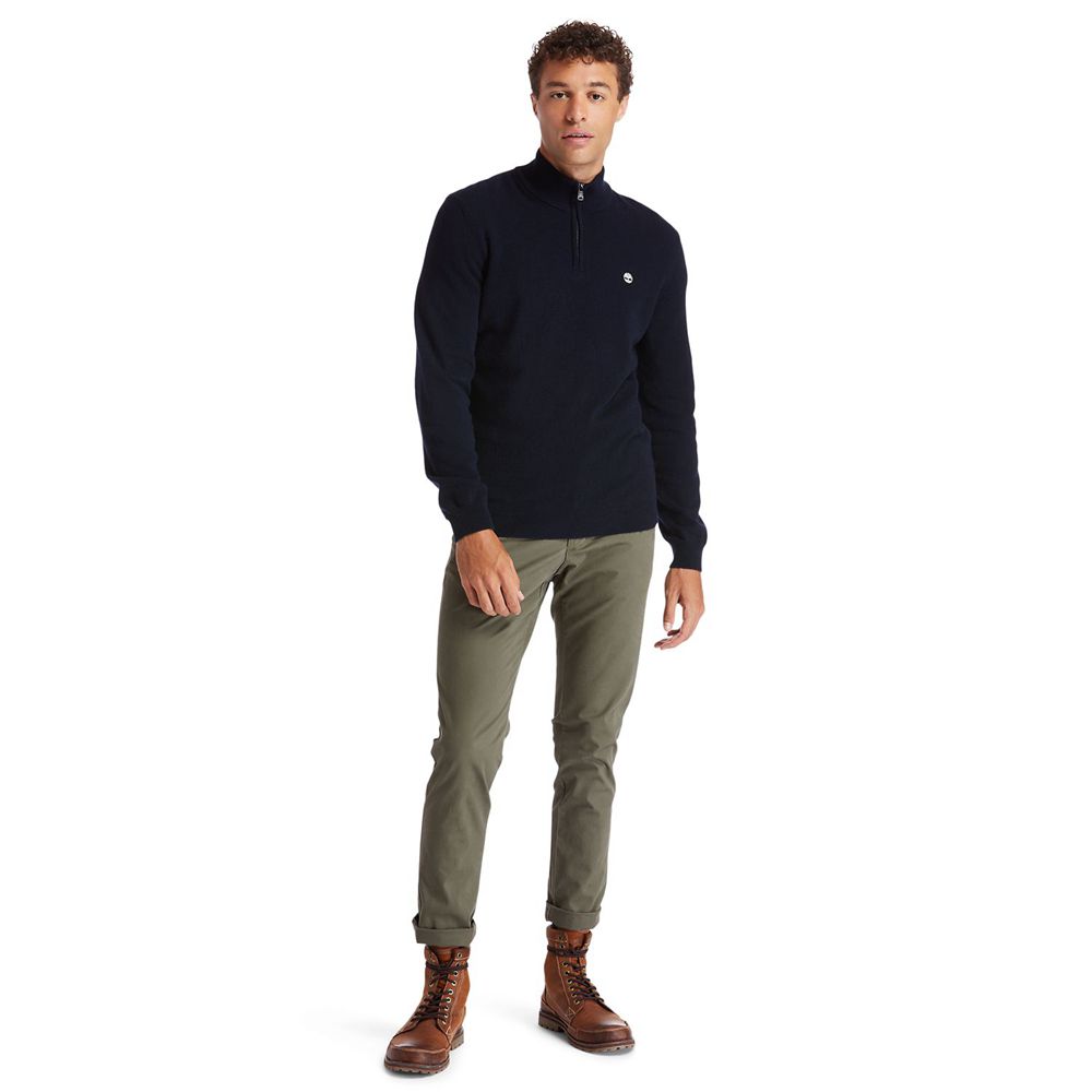 Timberland Παντελονια Ανδρικα Ελιά - Sargent Lake Slim Stretch Chino - Greece 5043296-CU